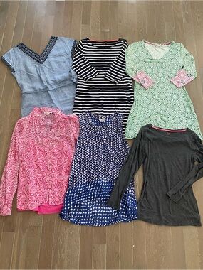 Boden Women’s Clothing Bundle – 6 Pieces | Dresses & Tops | Preppy Coastal Style